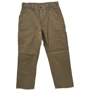 Carhartt B151 Loose Original Fit Work Pants Men 32x30 Tan Cotton Canvas Duck